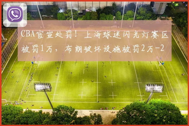 CBA官宣处罚！上海球迷闪光灯赛区被罚1万，布朗破坏设施被罚2万